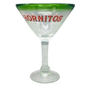 Hornitos Tequila Martini  glass bar wear thick height 7" diameter 5.25" READ